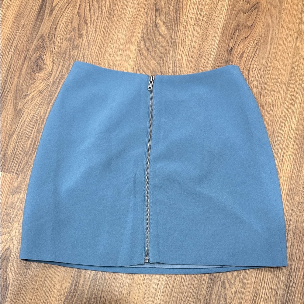 Forever 21 Blue Mini Skirt with Zipper